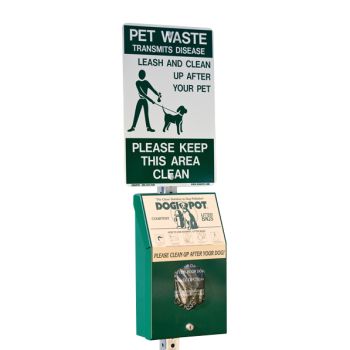 Aluminum On-Leash Pet Sign