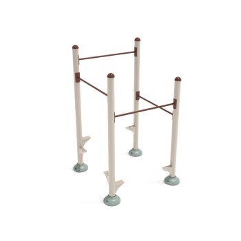 Quadruple Inclined Chin Up Bars