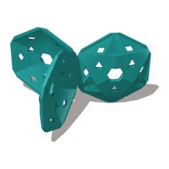 Triple Hexagon Plastic Climber