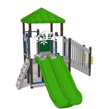 Francaise Recycled Plastic Playground -  Front View