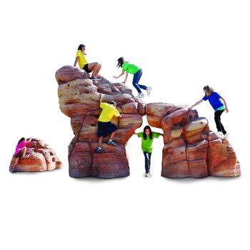 NatureROCKS 3 Boulder Set - Rust Sandstone (small, medium, large)