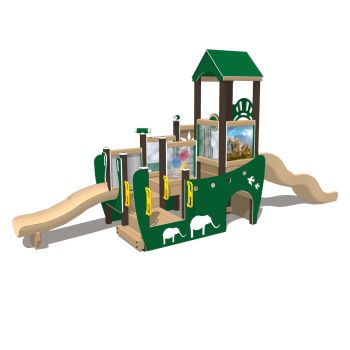 Noah’s Ark Recycled Plastic Play System - Front View
