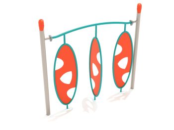 Freestanding Straight Post Triple Wing Climber
