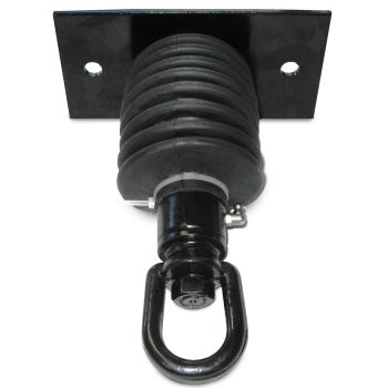 Jensen Black Tire Swivel - 8-1/16-inch Rectangle Plate