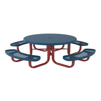 Child Height 46-inch Regal Round Portable Table with Solid Top