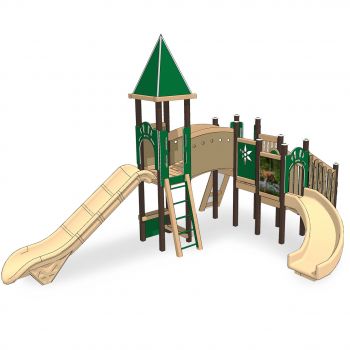 Tiger Recycled Plastic Playsystem - Front View