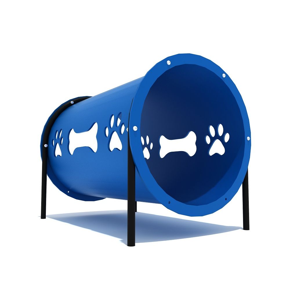 Dog Crawl Through Tube - Blue