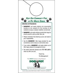 50 Pak DOGIPOT Informational Doorhangers