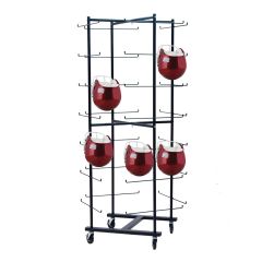 Rolling Football Helmet Rack