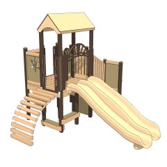 Boston Recycled Plastic Play System - Front View