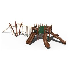 Chute the Rapids Playground Structure Natural