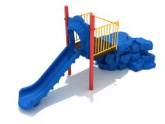 Independent Play Boulder Climber with Slide