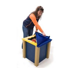 Scalloped Sandbox Cube Fabric Cover